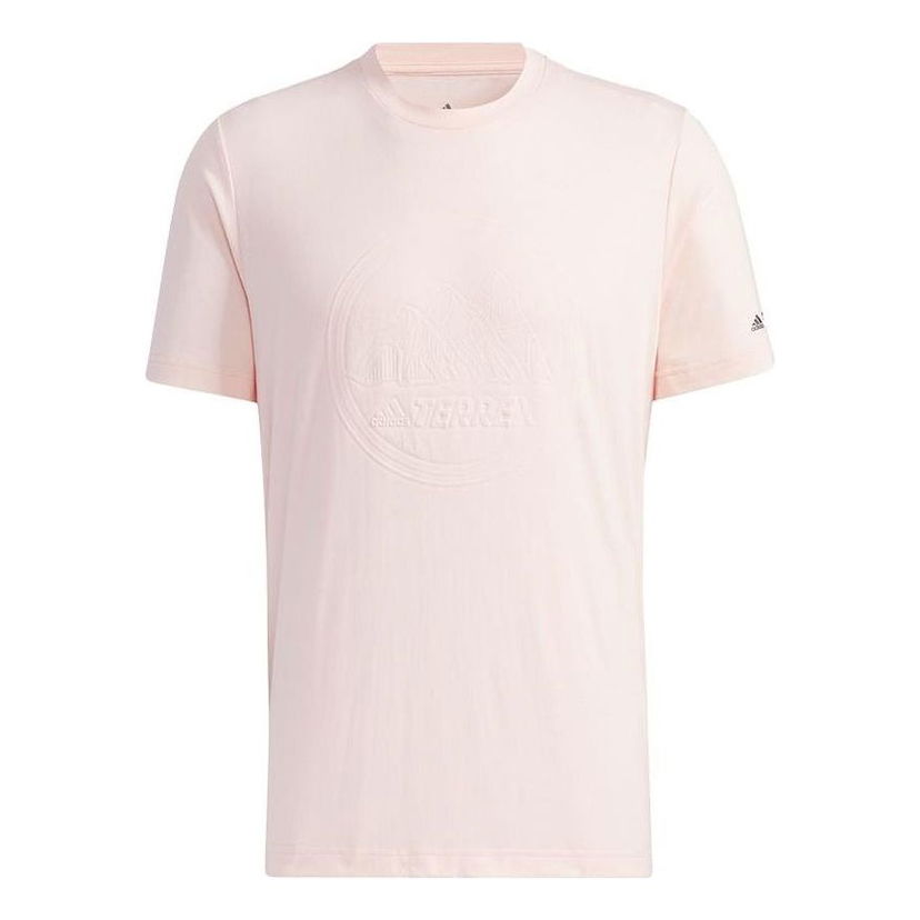 Тениска adidas Performance Terrex Mountains Graphic T-Shirt Розово | GN9461