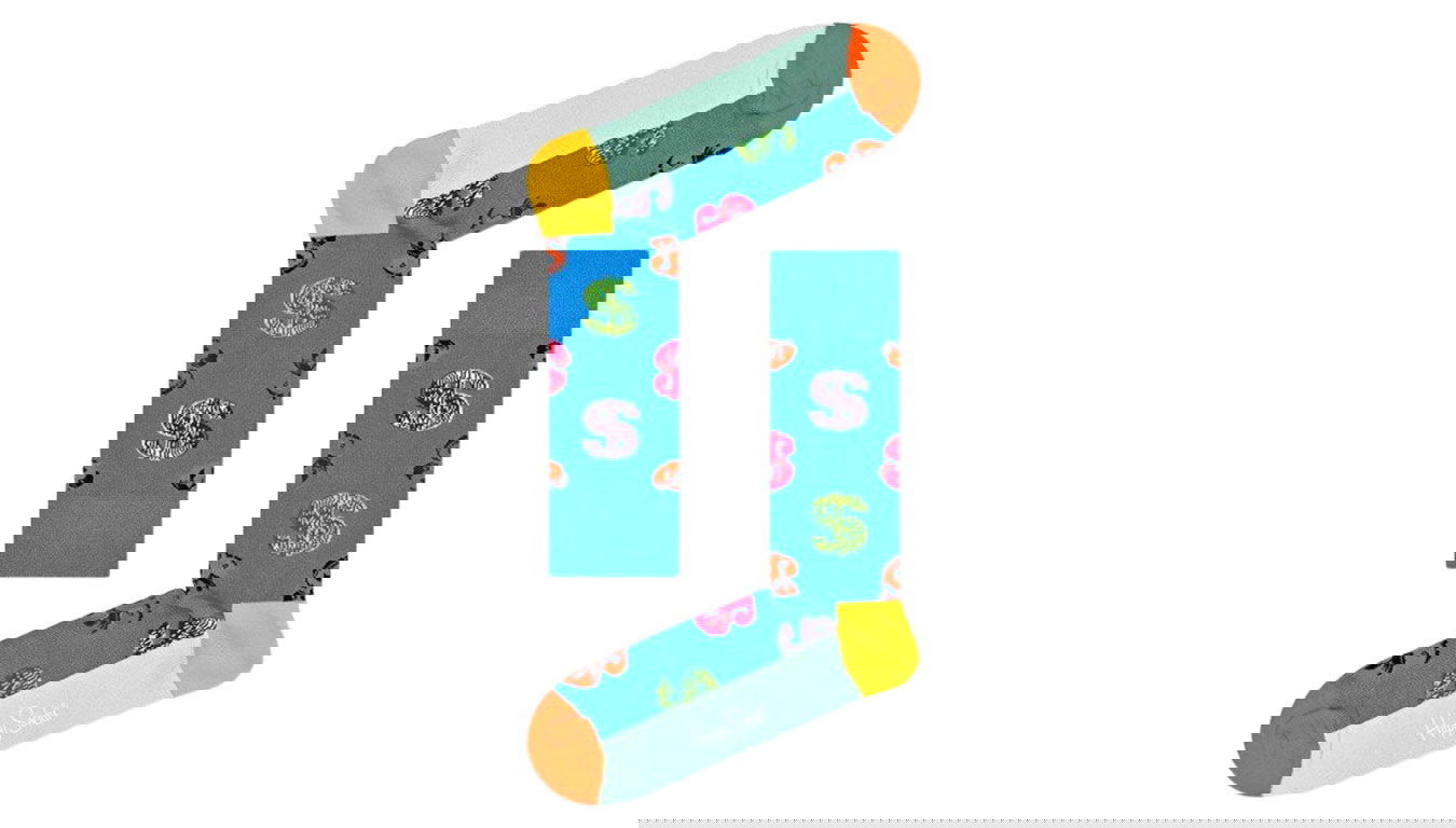 Чорапи Happy Socks Andy Warhol Dollar Sock Многоцветен | AWDOL01-6500, 0