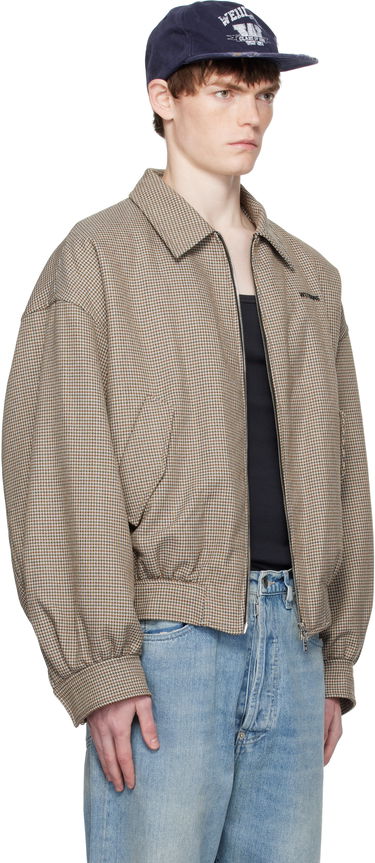 Яке бомбър We11done We11done Checkered Bomber Jacket Кафяво | WD-JK2-25-013-M-BG, 1