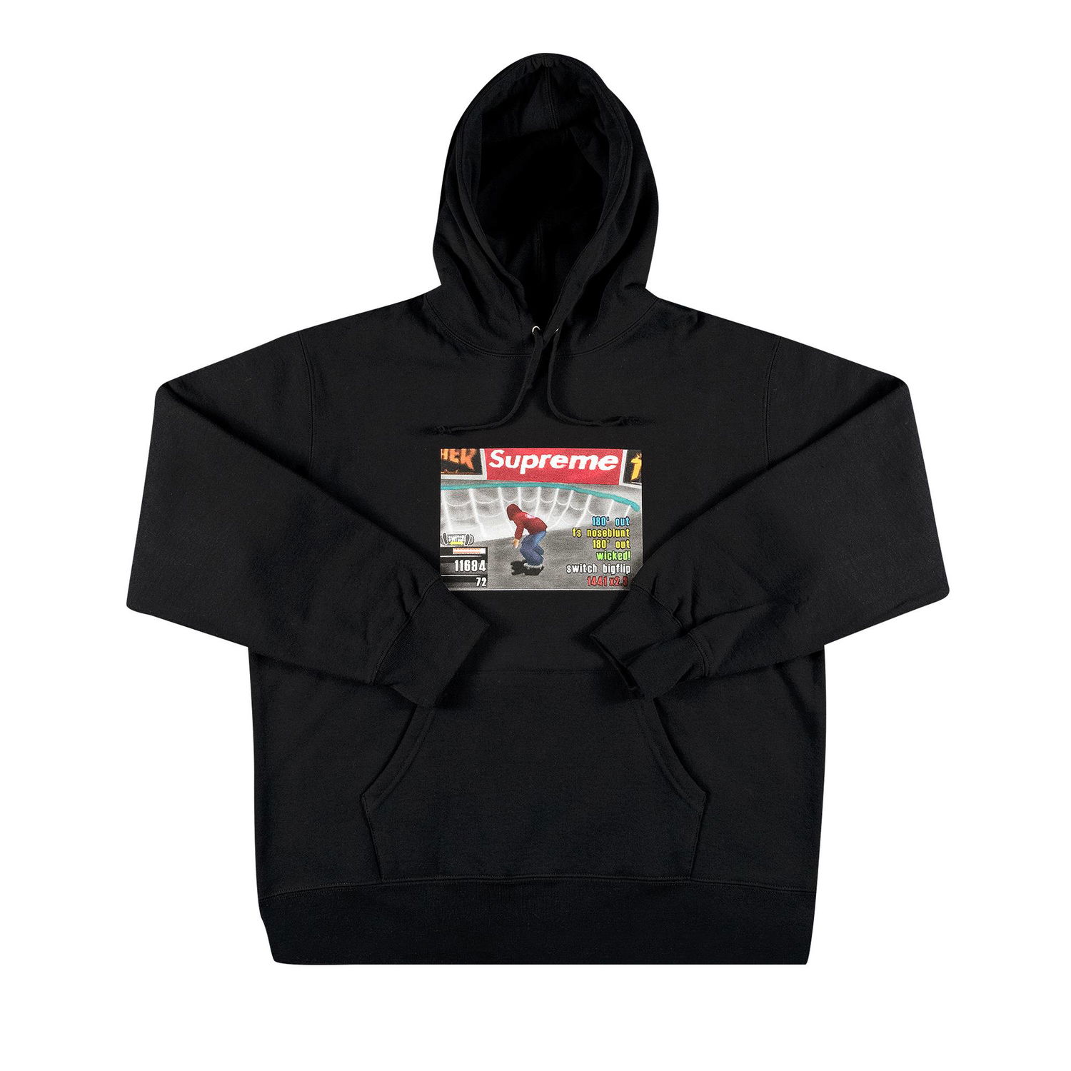 Суитчър Supreme Thrasher x Hooded Sweatshirt Черно | FW21SW98 BLACK, 1