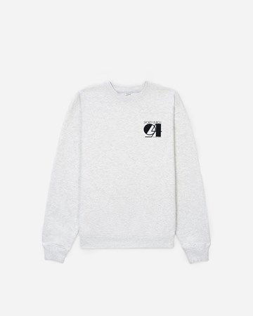 Суитчър Sporty & Rich Studio Crewneck Сиво | CR484HG, 0