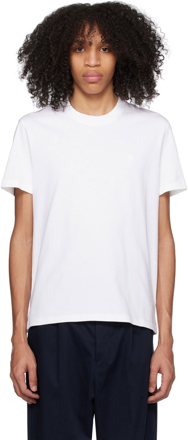 Тениска AMI T-Shirt Бяло | UTS022.726, 0