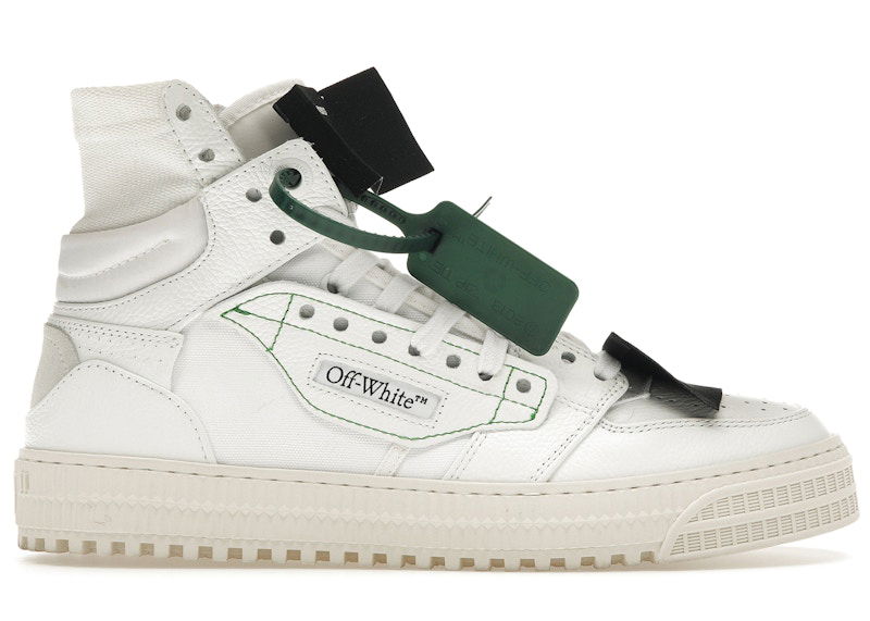 Кецове и обувки Off-White Off-Court 3.0 White Black Green Бяло | OMIA065C99LEA0040110, 0