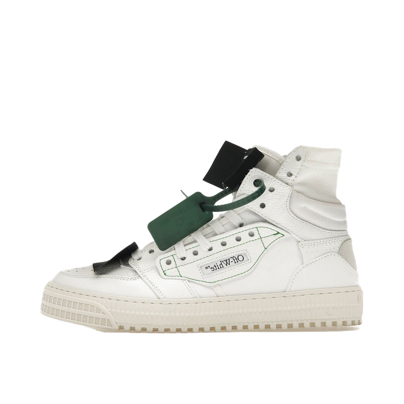 Кецове и обувки Off-White Off-Court 3.0 White Black Green Бяло | OMIA065C99LEA0040110