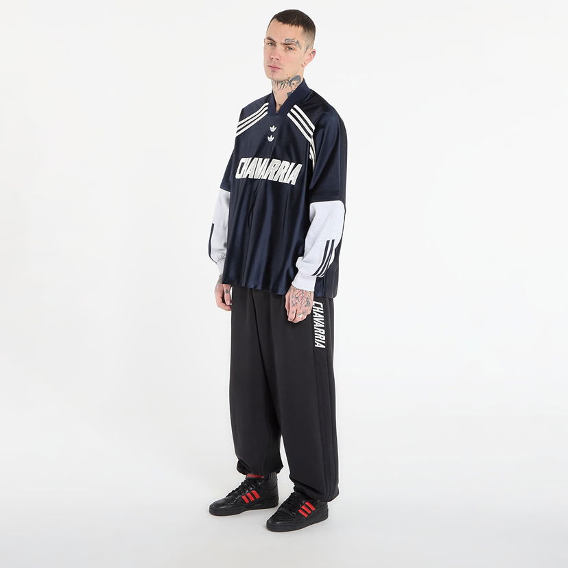 Фланелка adidas Originals Willy Chavarria Dazzle Ls Long-Sleeve Top Тъмно синьо | KD1799