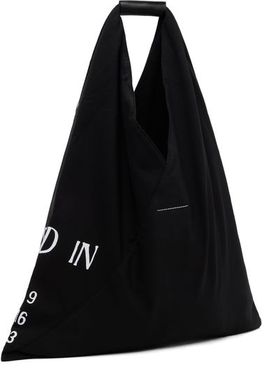 Голяма пазарска чанта Maison Margiela MM6 Maison Margiela Classic Triangle 'Established' Print Tote Черно | S54WD0039 P7260, 2
