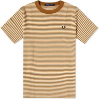 Тениска Fred Perry Fine Stripe Heavyweight T-Shirt Бежово | M6581-T12, 1