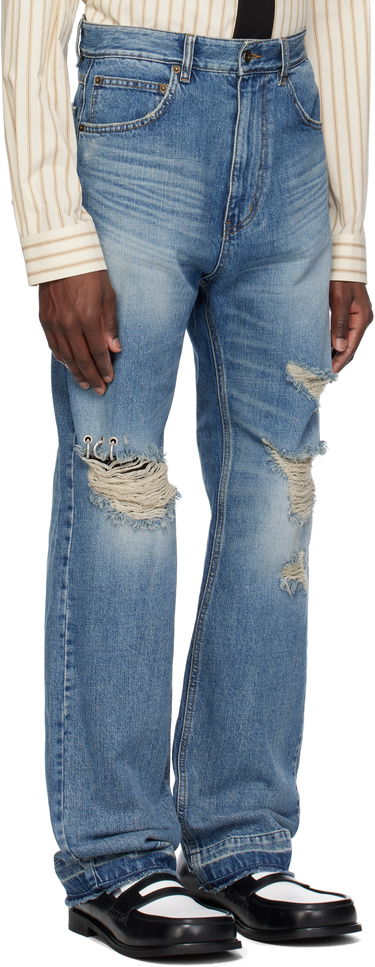 Дънки We11done We11done Distressed Jeans Синьо | WD-DP0-25-333-M-BL, 1