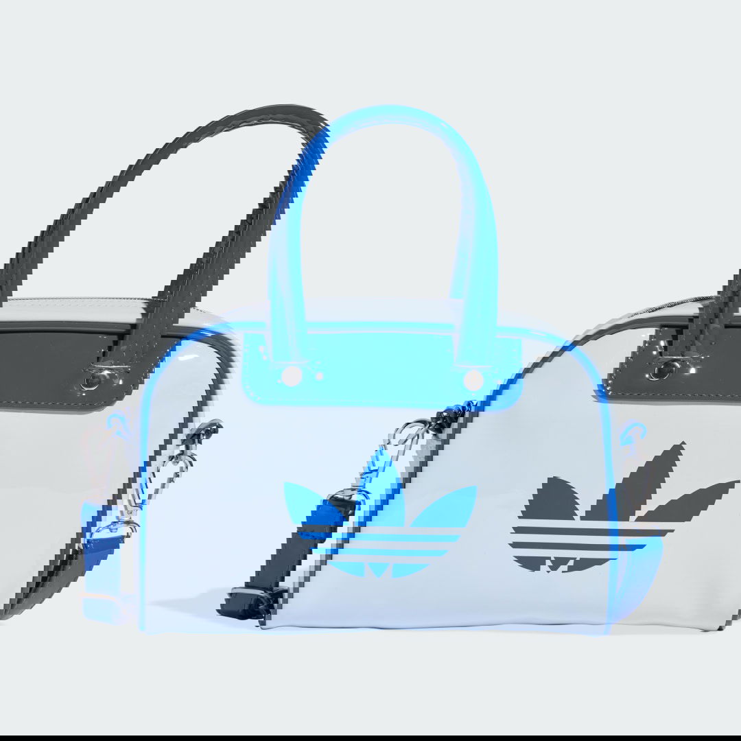 Дамска чанта adidas Performance Adicolor Glossy Bowling Mini Bag with Top Handles and Detachable Strap Синьо | KC9044, 0