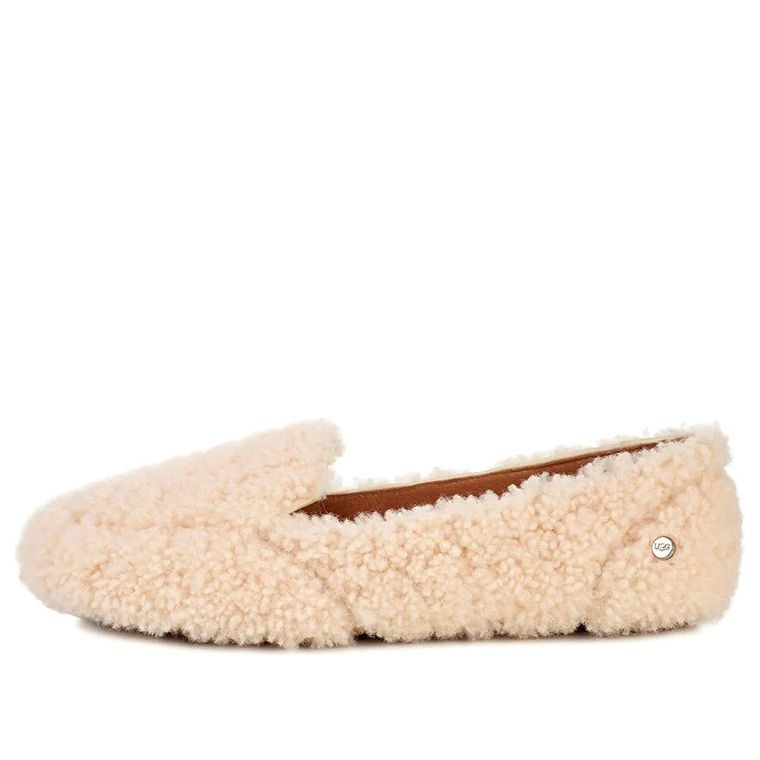 Кецове и обувки UGG Hailey Fluff Loafers Бежово | 1095108-NAT