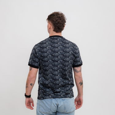 Тениска Emporio Armani EA7 Emporio Armani All-Over Logo Print T-Shirt Черно | 7M000208-AF12874-UC001, 1
