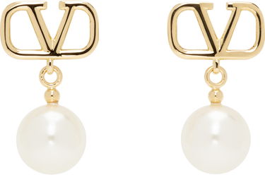 Обеци Valentino Valentino Garavani VLogo Signature Pearl Drop Earrings Металик | 6W2J0E36UXM, 0