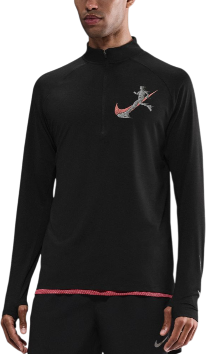 Суитчър Nike Nike Stride Long Sleeve Running Top Черно | ih2816-010, 0