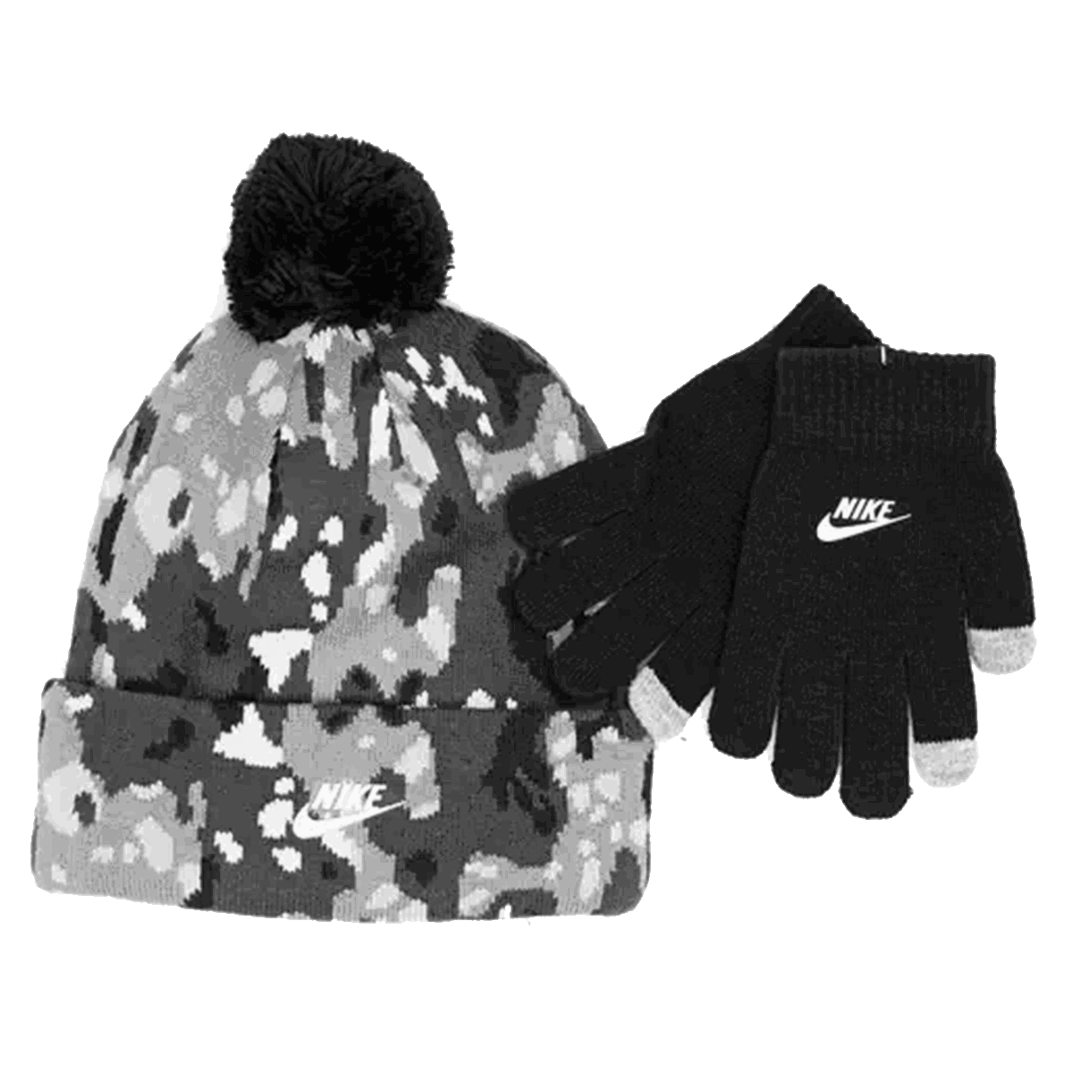 Ръкавици Nike Nike Club Apex Camo Print Beanie and Gloves Set Многоцветен | 9A3095-023, 0