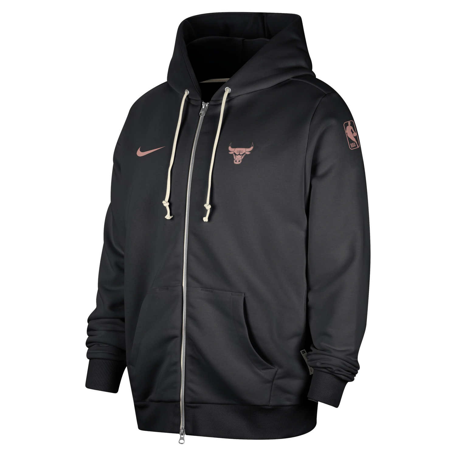 Суитчър Nike Dri-FIT Chicago Bulls Standard Issue Full-Zip Hoodie Черно | FV2019-010, 0