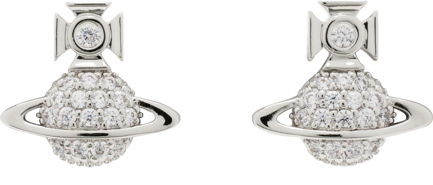 Обеци Vivienne Westwood Vivienne Westwood Tamia Orb Stud Earrings Металик | 62010036-02P102-SM, 0