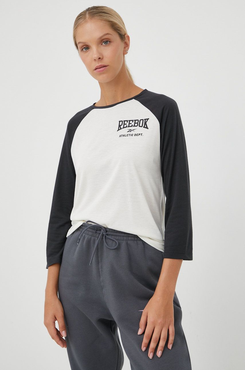 Тениска Reebok Reebok Athletic Dept. 3/4 Sleeve T-Shirt Многоцветен | HG3839, 0