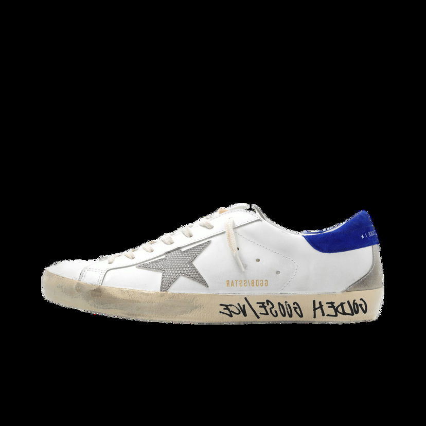 Кецове и обувки Golden Goose Super-Star White Snake Blue Бяло | GMF00102.F004797.11554