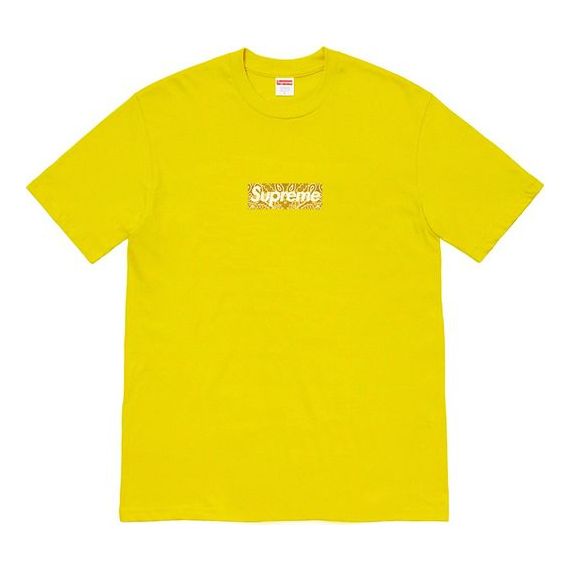 Тениска Supreme Bandana Box Logo Graphic Print T-Shirt Жълто | SUP-FW19-10901, 0