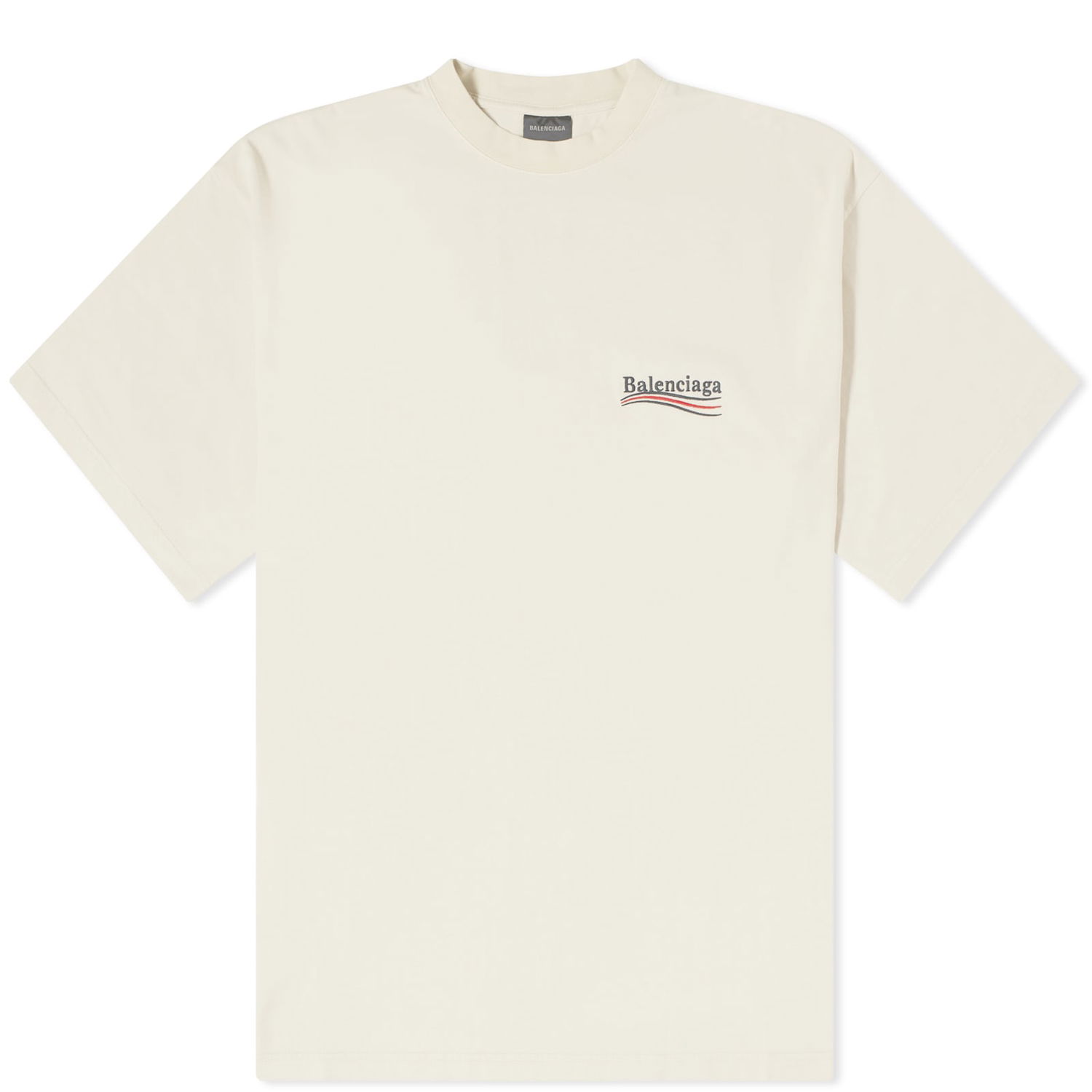 Тениска Balenciaga Political Campaign T-Shirt Бежово | 641675-TKVJ1-9711, 0