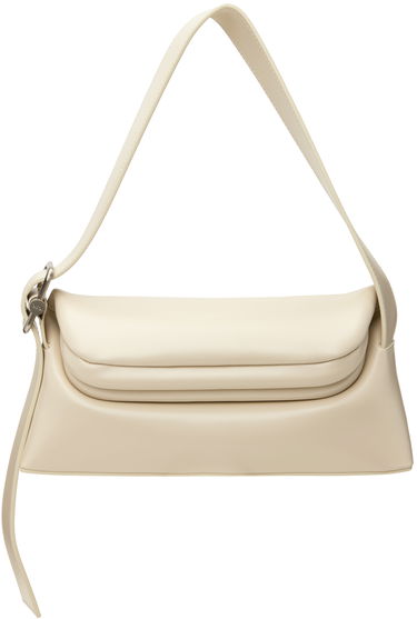 Дамска чанта OSOI Off-White Leather Shoulder Bag Бежово | 22FB010-16-05, 0