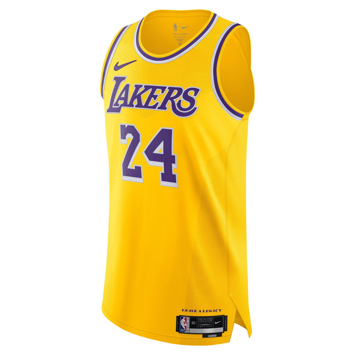Фланелка Nike Los Angeles Lakers Icon Edition 2022/23 Dri-FIT ADV Authentic Jersey Жълто | DM6028-732, 1