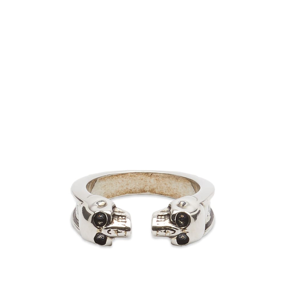 Пръстен Alexander McQueen Twin Skull Ring Металик | 554576J160Y-0446, 0