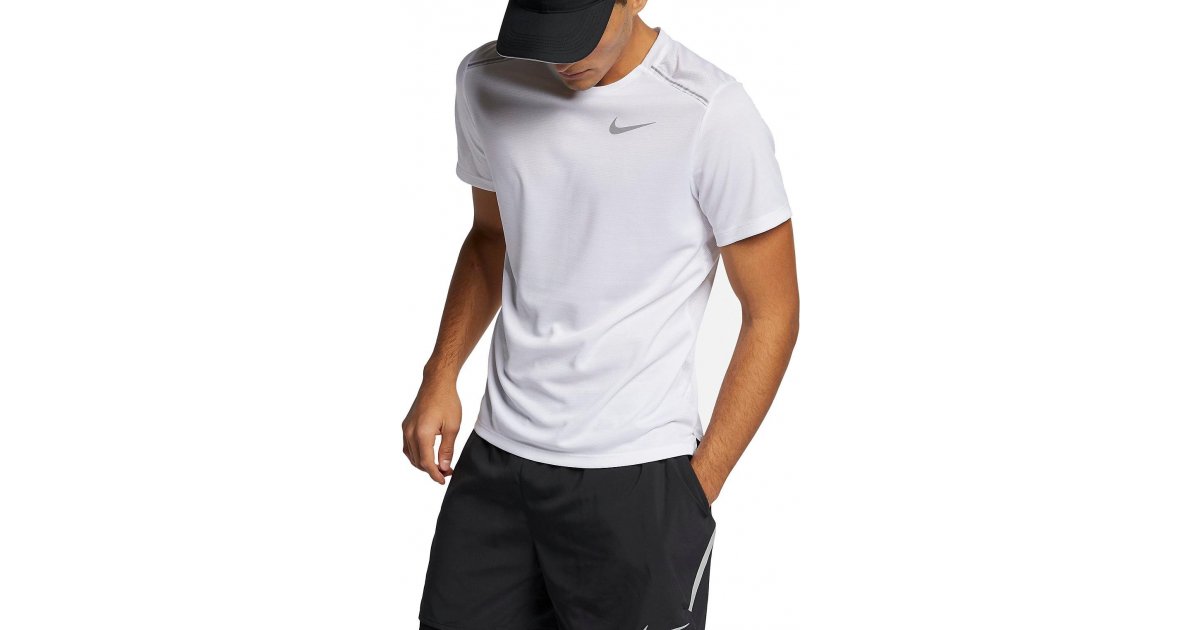 Тениска Nike Dri-FIT Miler Tee Бяло | aj7565-100, 1