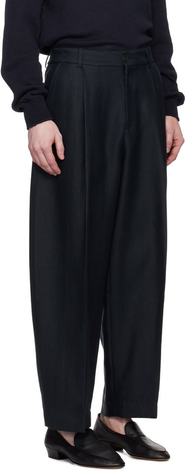 Панталони Studio Nicholson Studio Nicholson Ellis Pleated Trousers Тъмно синьо | ELLIS SNM-1074, 1