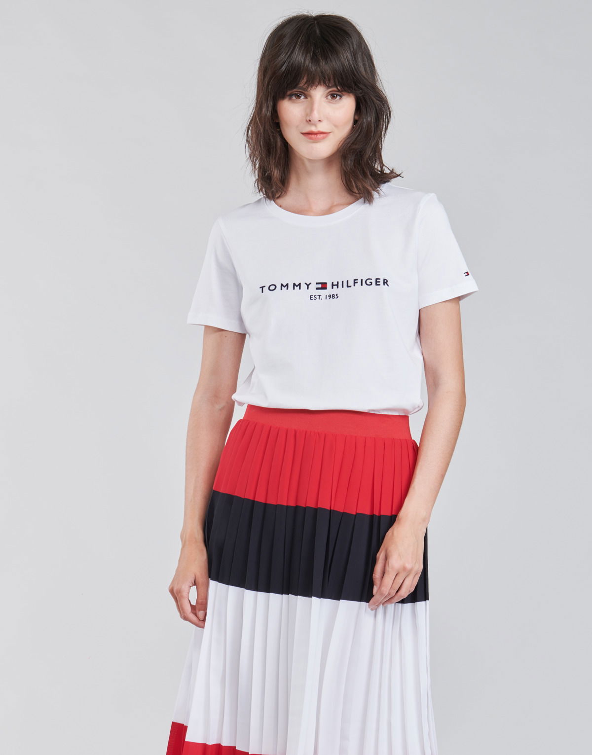 Тениска Tommy Hilfiger HERITAGE TEE Бяло | WW0WW31999-YBR, 1