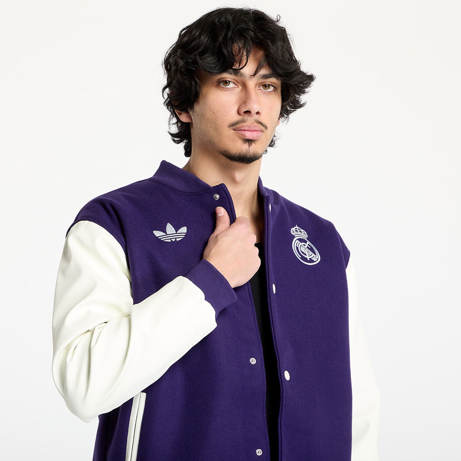 Яке бомбър adidas Performance Real Madrid Varsity Jacket Лилаво | JF2587, 1