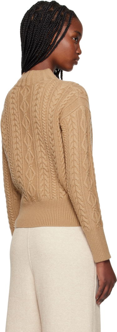 Пуловер Max Mara Max Mara Miranda Cable Knit Sweater Кафяво | 2511361041600, 2