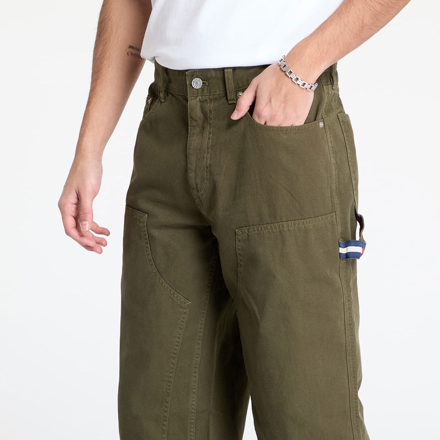 Карго панталони Tommy Hilfiger Tommy Jeans Jaimie Carpenter Pants W31/L32 Зелено | DM0DM21139 M12, 1