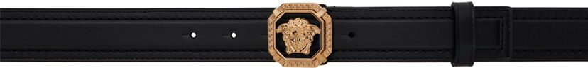 Колани Versace Black 'La Medusa' Leather Belt Черно | 1016069_1A11250