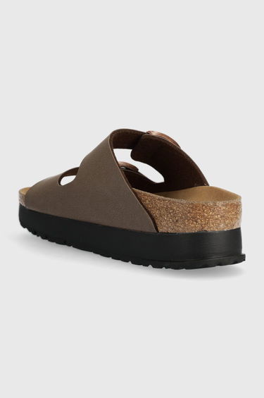 Кецове и обувки Birkenstock Arizona Platform Flex Platform Sandals Кафяво | 1027417.Mocca, 2