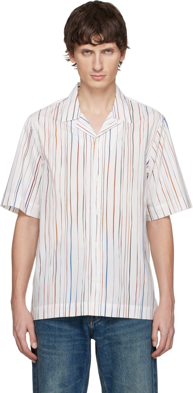Paul Smith 'Signature Pinstripe' Short-Sleeve Shirt