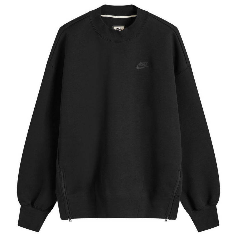 Суитчър Nike Tech Fleece Oversized Crewneck Sweatshirt Черно | FV8041-010