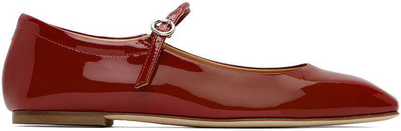 Облекло Aeyde Aeyde Uma Ballerina Flats Червено | A11-FL-RAZS08FL-123-406-048