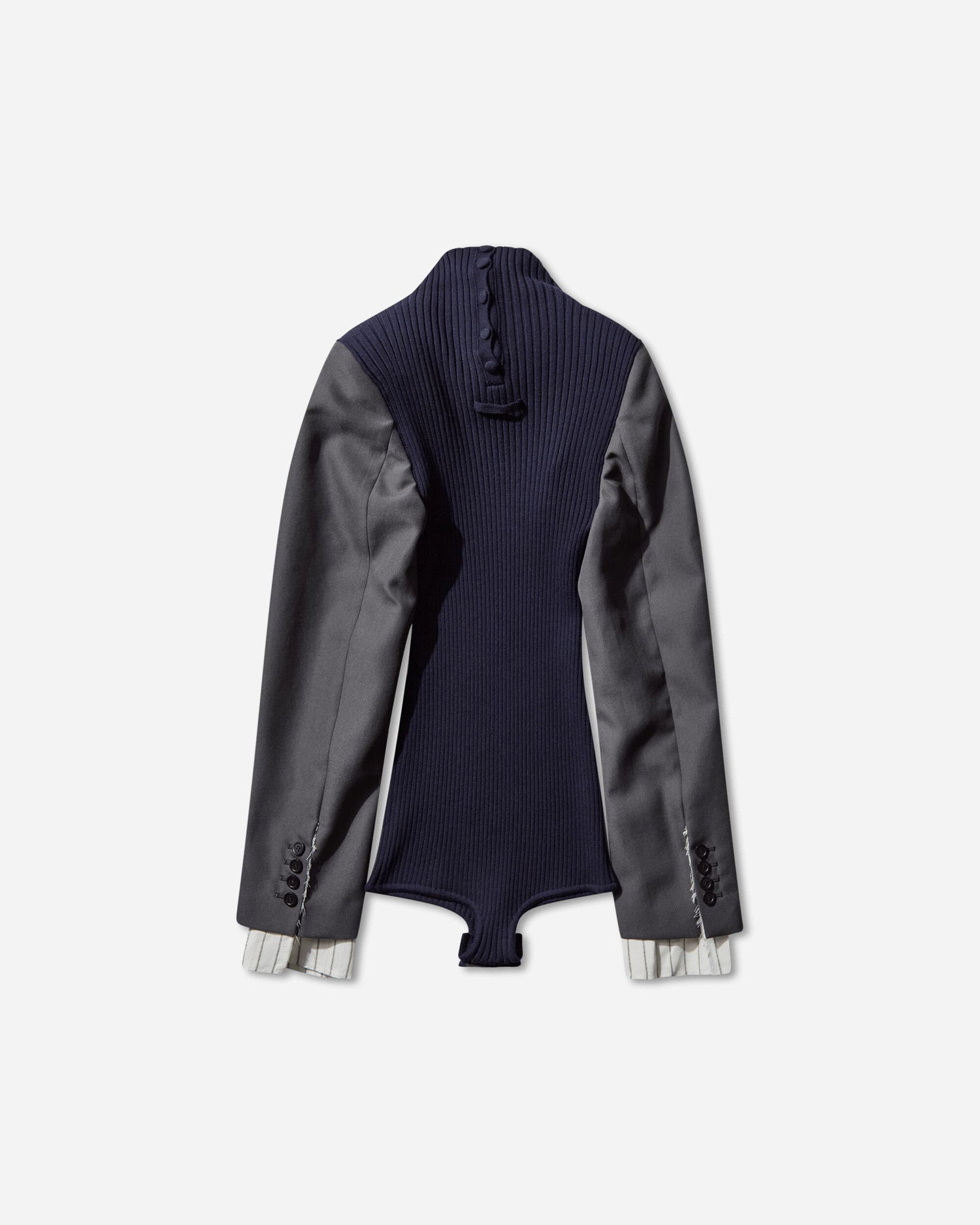 боди Jean Paul Gaultier Bi-Material Suit Bodysuit Тъмно синьо | 2504WPO037K017 5904, 0