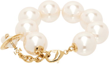 Гривна Vivienne Westwood Giant Pearl Drop Bracelet Бежово | 61030084-02R107-IM, 1