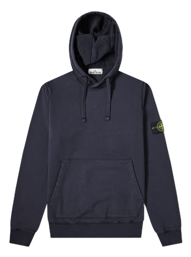 Суитчър Stone Island Garment Dyed Popover Hoodie Тъмно синьо | 741564151-V0020