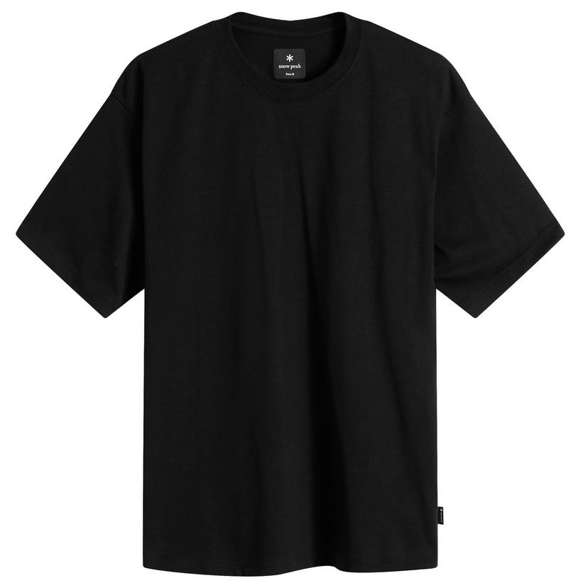 Тениска Snow Peak Back Printed Logo T-Shirt, Size Small Черно | NSD-TS-25AU004-BLK