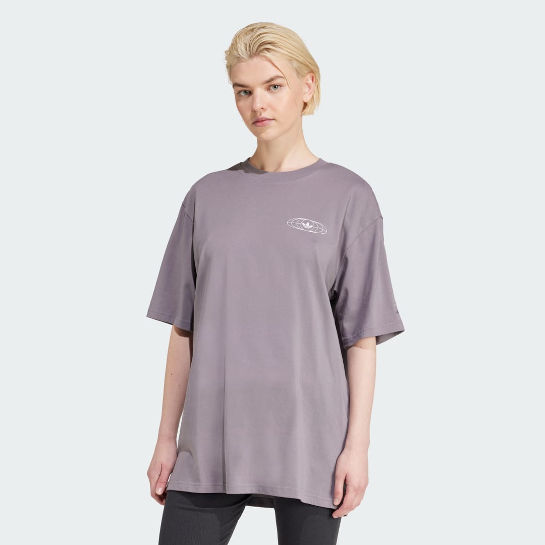 Тениска adidas Performance World Tour Graphic T-Shirt Лилаво | IX7658, 0