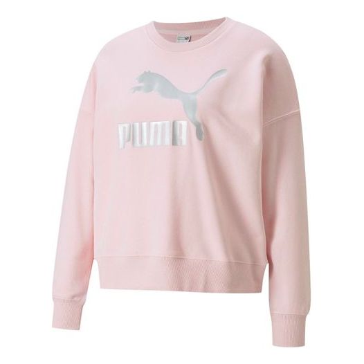 Суитчър Puma Classics Metallic Logo Crew Sweatshirt Розово | 535276-16