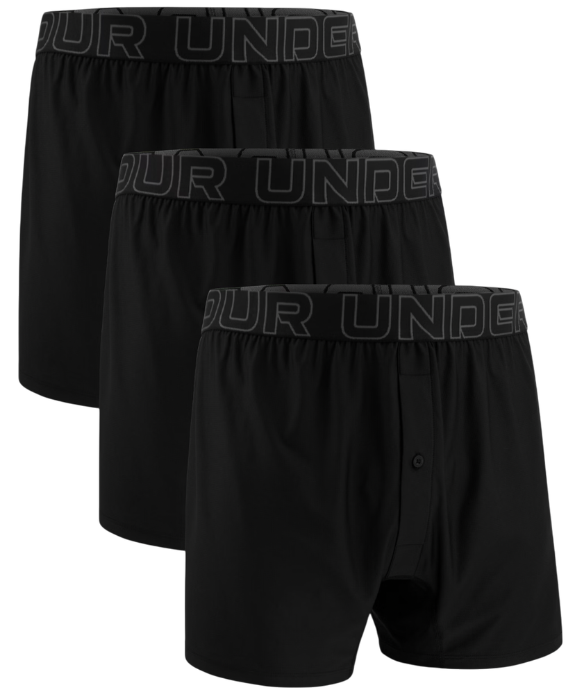 Боксерки Under Armour Under Armour Performance Tech Mesh Boxer Shorts (3-Pack) Черно | 1390498-001
