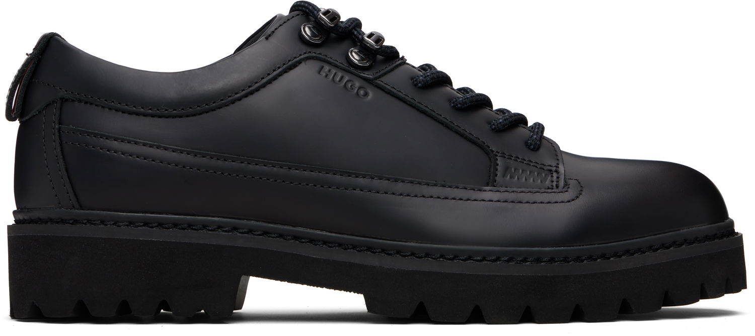 Кецове и обувки BOSS Hugo Lace-Up Derbys Черно | 50552707, 0