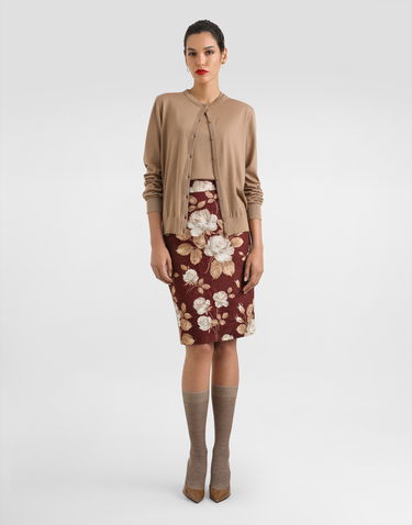 Пуловер Dolce & Gabbana Cashmere Cardigan 46 Бежово | FXV09ZJBW0PM0444, 1