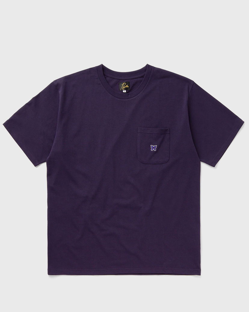 Тениска Needles Crew Neck Tee Poly Jersey Shortsleeves Лилаво | PU308-B-EGGPLANT