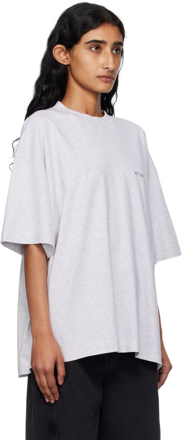 Тениска VETEMENTS Vetements Logo Regular Fit T-Shirt Сиво | UH76TR100G, 1