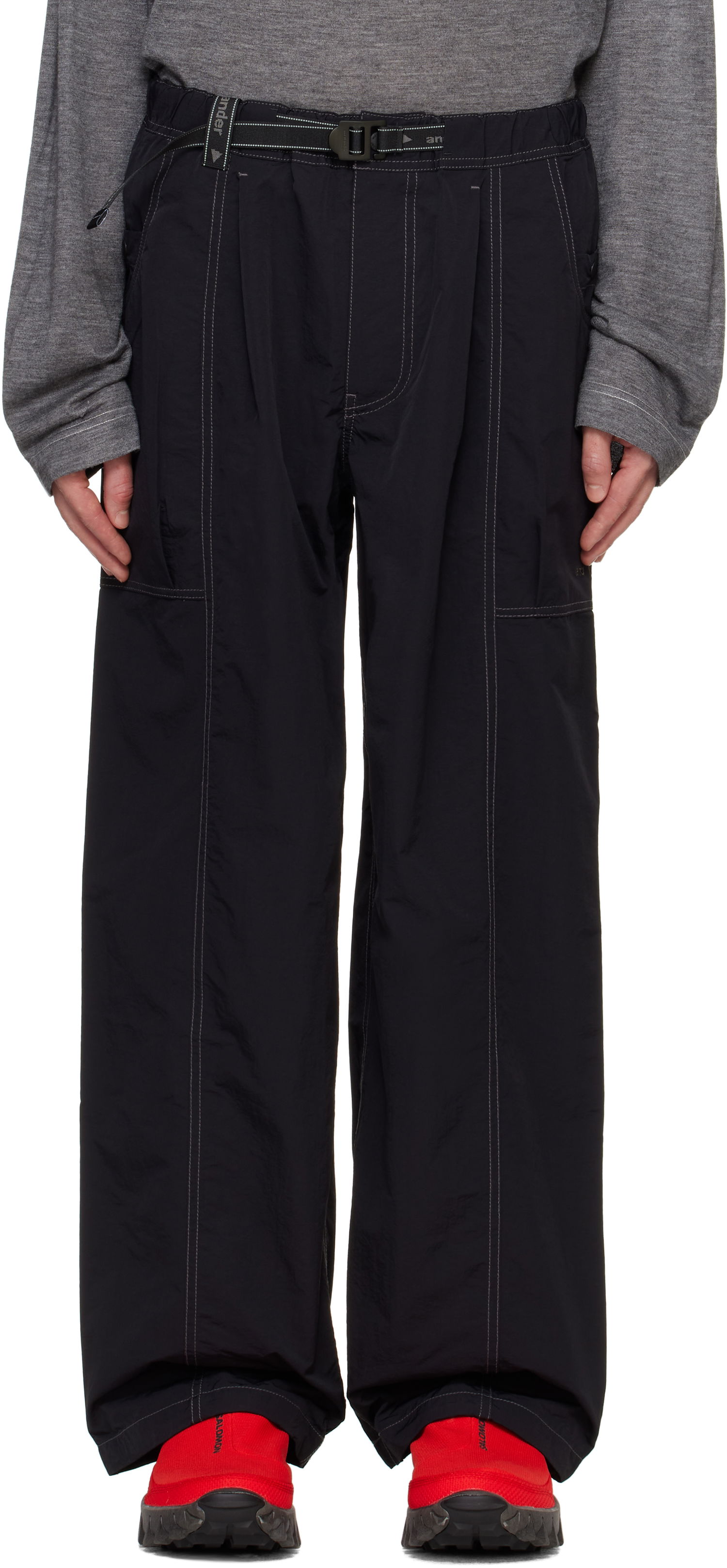 Панталони and wander Crinkled Nylon Trousers Черно | 5744282182, 0